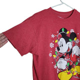 Disney Mickey Minnie Mouse Red Tee Shirt Adult Medium