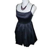 Ow Intimates Dress Black Short Spaghetti Cami Strap Zipper Size XL Pinup Cocktail Formal