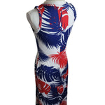 Lularoe Maxi Dress Long Patriotic Palm Leaves Summer Sleeveless Womens XS