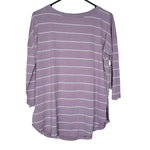 Just be Shirt Striped Purple Soft Long Sleeve Womens S