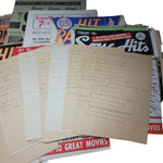 Lot of Vintage Lyric Magazines 1940s Paper Music Ephemera Scrapbook Junk Journal