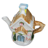 Houston Harvest House Tea Pot Caddy Canister Storage Christmas Holiday Vintage