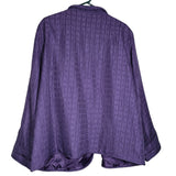 Alfred Dunnar Jacket Coat Open Front Built In Shoulder Pad Purple Women Plus 20W