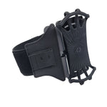 Etronic Rotating Armband Universal Phone Holder Adjustable Black Gray Stretch