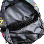 Among Us Backpack Pop It Space Gane Theme Black Colorful 12x10 Pockets Zipper
