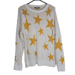 Marled Reunited Clothing Sweater Star Yellow Cream Womens Large Warm Comfy