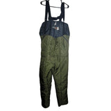 Refrigiwear Bib Overalls Pants Vtg Green Zipper Snap Med Large Winter