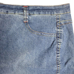 MXM Denim Jean Skort Skirt Womens Plus Size 26 Pockets Blue