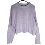 Streetwear Society Sweater Light Purple Womens XL Short Cropped Fluffy Soft