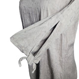 Garnett Hill Dress Tan Midi Womens Size 12 Embossed Tie Sleeves