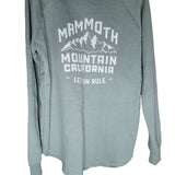 Mammoth Mountain Hooded Sweatshirt Green Lightweight California Ski Park Winter