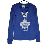 CCM NHL Toronto Maple Leafs Hockey Sweatshirt Lightweight Soft Blue Womems Small