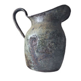 Metal Pitcher Spatoon Cuspidor Vintage Patina Rusty Aged Old