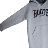 Roots Kids Hoodie Plaid Letters Gray Childs Youth Large 9 10 Long Sweatshirt