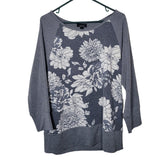 Alyx Sweatshirt Floral Lightweight Gray Womens Large