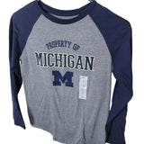 Old Navy University of Michigan Long Sleeved Shirt Boy Large Size 10 12 Football