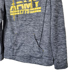 Army Performance Hoodie Gray Yellow Womens Large Military Family Sweatshirt