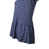 Casual Couture Green Envelope Dress Girls Large Blue White Stripe Horizontal