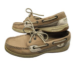 Sperry Top Sider Boat Shoe Women 6.5 Leather 9276619 Summer Slip On Casual Brown