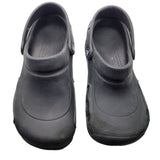 Crocs Basic Black Strap Rubber Slip On Shoe Womens US 8 Mens US 6 Solid No Holes