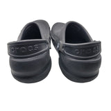 Crocs Basic Black Strap Rubber Slip On Shoe Womens US 8 Mens US 6 Solid No Holes