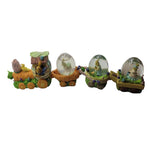 Easter Carrot Train Snow Globe Bunny Rabbit Spring vegetable Ribbon Wheel Duck