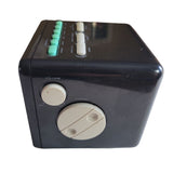 Soundesign Cube Clock Radio Alarm Digital Music Model No 3634 BLK Wake Up Timer