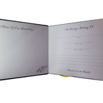 Funeral Guest Memory Book Photo Holder Ribbon Condolence White Dove Publications