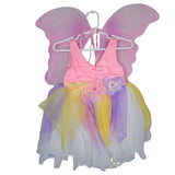 Curtain Call Costumes CSM Childs Small Leotard Dance Tulle Butterfly Wings Pink