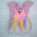 Curtain Call Costumes CSM Childs Small Leotard Dance Tulle Butterfly Wings Pink