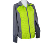 exertek Jacket Lime Crush Full Zip Thumb Holes Athletic Green Womens Plus 1X New