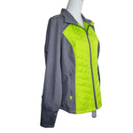 exertek Jacket Lime Crush Full Zip Thumb Holes Athletic Green Womens Plus 1X New