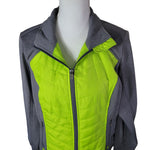 exertek Jacket Lime Crush Full Zip Thumb Holes Athletic Green Womens Plus 1X New