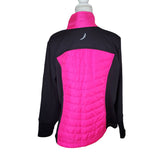 exertek Jacket Full Zip Athletic Hot Pink Black Womens Plus 1X New