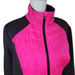 exertek Jacket Full Zip Athletic Hot Pink Black Womens Plus 1X New