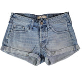 Hollister Denim Jean Short Light Blue Wash Womems Junior Size 3