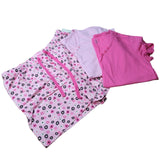 Adonna Mix Match Pink Pajama Floral Shorts Tee Shirt 3 Piece Womens 12 14 Large