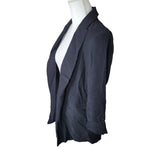 Simply Vera Wang Black Blazer Shoulder Pads Womens Small Business