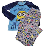 Despicable Me Minion Fuzzy Pajama Set Pants Too Warm Winter Cozy Girls 14 16