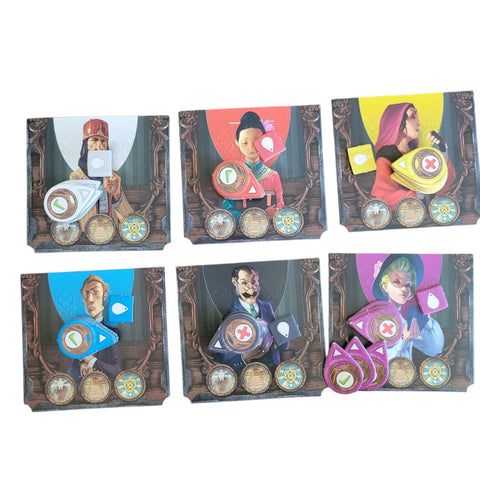 Mysterium Game Replacement Pieces Mystery Envelopes Players Pointer Characters