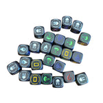Heroes Game Dice Role Playing Elements Fire Water Black 25 Pieces Replacement