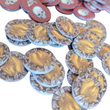 Heroes Game Tokens Round Cardboard Replacement Pieces Parts Gem Skull Role Play