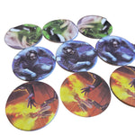 Heroes Game Players Cardboard Replacement Pieces Double Sided Role Play