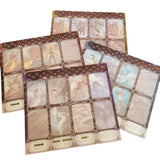 Heroes Game Players Cardboard Replacement Pieces Four Double Sided Role Play