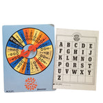 Wheel of Fortune Vintage Game Pieces Replacement Parts Spinner Board Turn Letter