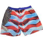 George Eagle Swim Trunks Mens XL American Flag Stars Stripes Murica Patriotic