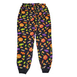 Halloween Candy Corn Pajama Set Boys Medium 8 10 Orange Black Skeleton Fleece