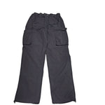 American Stitch Nylon Pants Stretch Waist Snap Pockets Women's Junior XL Black