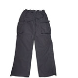 American Stitch Nylon Pants Stretch Waist Snap Pockets Women's Junior XL Black