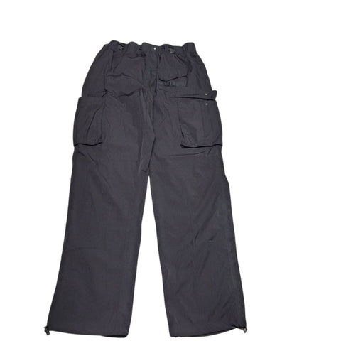 American Stitch Nylon Pants Stretch Waist Snap Pockets Women's Junior XL Black